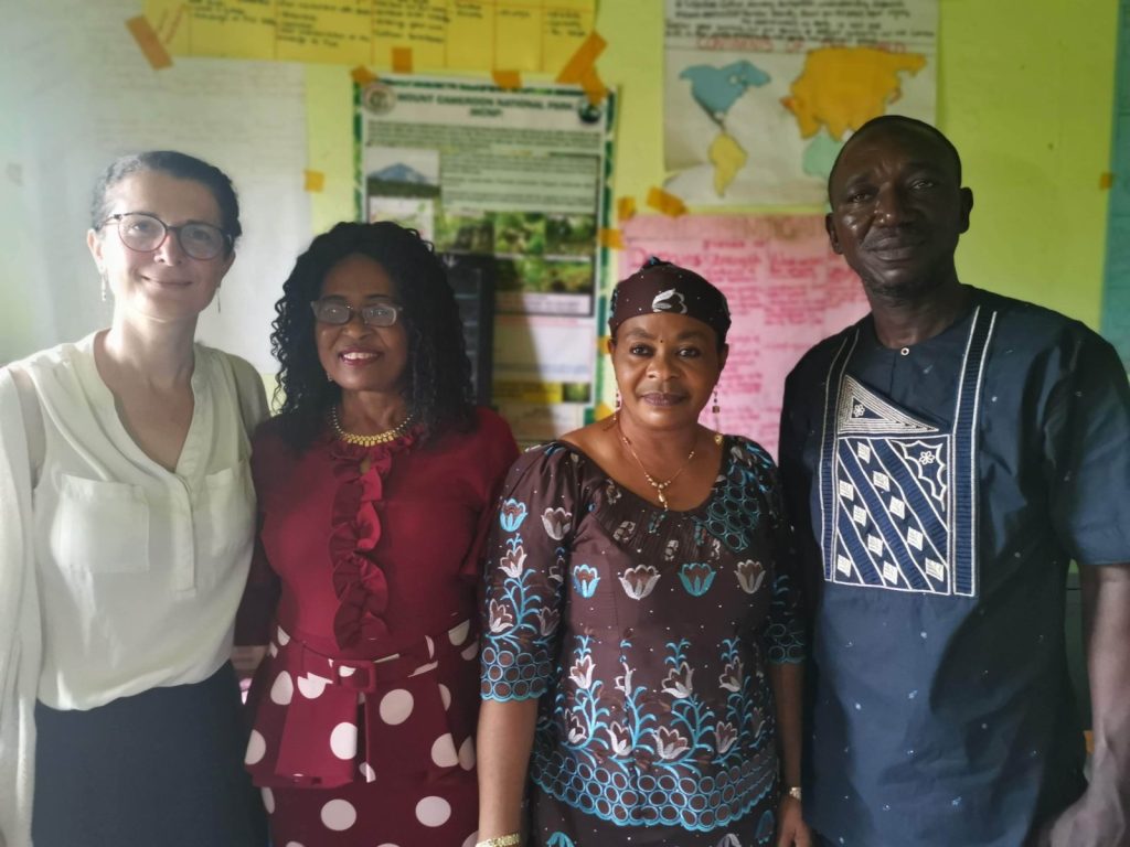 Project manager Randolf (right) and the head teachers (centre) have been working for years to ensure that orphans and other disadvantaged children can attend classes.